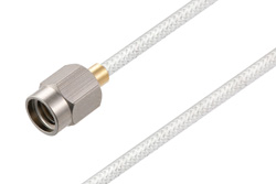 SSMA Male to Trimmed Lead Cable 12 Inch Length Using PE-SR405FL Coax