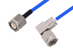 TNC Male to TNC Male Right Angle Cable 12 Inch Length Using PE-141FLEX Coax, RoHS