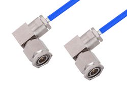 TNC Male Right Angle to TNC Male Right Angle Cable Using PE-141FLEX Coax, RoHS