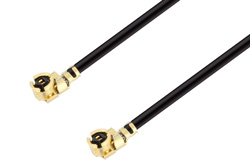 UMCX 2.5 Plug to UMCX 2.5 Plug Cable 12 Inch Length Using 1.13mm Coax, RoHS