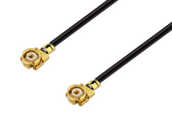UMCX 2.1 Plug to UMCX 2.1 Plug Cable 12 Inch Length Using 0.81mm Coax, RoHS