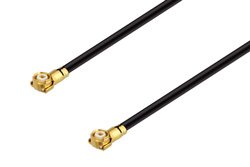 WMCX 1.6 Plug to WMCX 1.6 Plug Cable 9 Inch Length Using 0.81mm Coax, RoHS