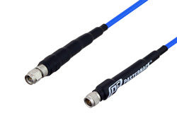 SMA Male to Push-On SMA Male Precision Cable 12 Inch Length Using PE-P141 Coax , LF Solder