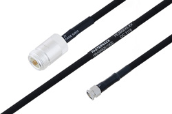 MIL-DTL-17 N Female to SMA Male Cable Using M17/84-RG223 Coax