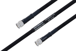 MIL-DTL-17 SMA Male to SMA Male Cable 18 Inch Length Using M17/84-RG223 Coax