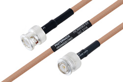 MIL-DTL-17 BNC Male to TNC Male Cable 200 cm Length Using M17/128-RG400 Coax