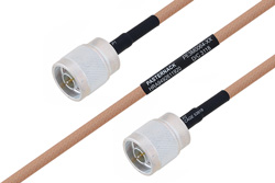 MIL-DTL-17 N Male to N Male Cable Using M17/128-RG400 Coax
