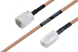 MIL-DTL-17 N Male to N Female Cable Using M17/128-RG400 Coax