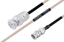MIL-DTL-17 BNC Male to SMA Male Cable 30 Inch Length Using M17/113-RG316 Coax