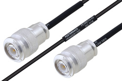 MIL-DTL-17 TNC Male to TNC Male Cable 16 Inch Length Using M17/119-RG174 Coax