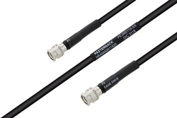 MIL-DTL-17 SMA Male to SMA Male Cable 12 Inch Length Using M17/28-RG58 Coax