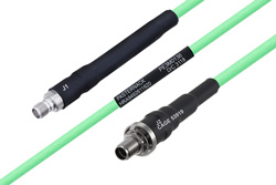 温度预处理型低损耗电缆组件，SMA母头转SMA穿墙式母头，使用PE-P142LL同轴电缆