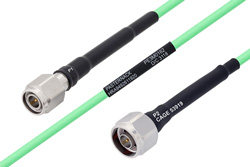 温度预处理型低损耗电缆组件，TNC公头转N型公头，使用PE-P142LL同轴电缆