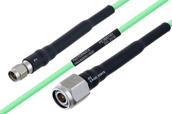 温度预处理型低损耗电缆组件，SMA公头转TNC公头，使用PE-P160LL同轴电缆