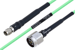 温度预处理型低损耗电缆组件，SMA公头转N型公头，使用PE-P160LL同轴电缆
