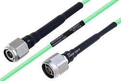 温度预处理型低损耗电缆组件，TNC公头转N型公头，使用PE-P160LL同轴电缆