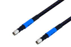 2.4mm Male to 2.4mm Male Precision Cable 24 Inch Length Using High Flex VNA Test Coax, RoHS