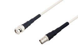 BNC Male to BNC Female Low Frequency Low Loss Cable 72 Inch Length Using PE-SF200LL Coax, RoHS