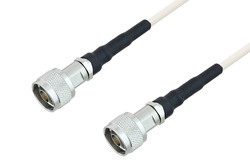 Quick Lock N Male to Quick Lock N Male Low Frequency Low Loss Cable 72 Inch Length Using PE-SF200LL Coax, RoHS