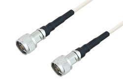 Quick Lock N Male to Quick Lock N Male Low Frequency Low Loss Cable Using PE-SF200LL Coax, RoHS