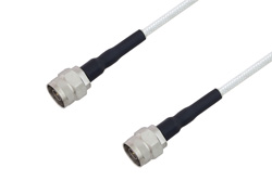 75 Ohm N Male to 75 Ohm N Male Low Frequency Cable 200 cm Length Using 75 Ohm PE-SF200LL75 Coax, RoHS