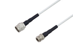 75 Ohm N Male to 75 Ohm N Female Low Frequency Cable Using 75 Ohm PE-SF200LL75 Coax, RoHS
