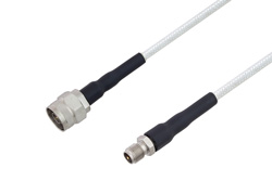 75 Ohm N Male to 75 Ohm F Female Low Frequency Cable Using 75 Ohm PE-SF200LL75 Coax, RoHS