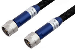 VNA Ruggedized Test Cable N Male to N Male 18GHz 24 Inch Length, RoHS