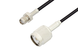 SMA Female to TNC Male Cable 48 Inch Length Using LMR-100 Coax