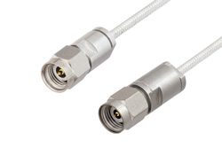 2.92mm Male to 2.4mm Male Cable 200 CM Length Using PE-SR405FL Coax