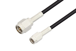 SMA Male to SSMA Male Cable 36 Inch Length Using PE-C100-LSZH Coax