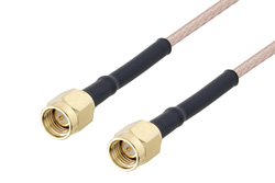 SMA Male to SMA Male Cable Using RG316 Coax with HeatShrink