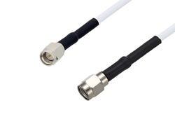 SMA Male to Reverse Polarity SMA Male Cable 12 Inch Length Using RG188-DS Coax with HeatShrink