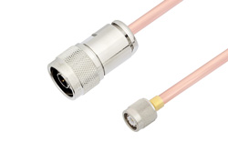 N Male to TNC Male Cable Using RG401 Coax