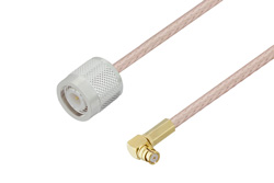 TNC Male to Push-On SMP Female Right Angle Cable Using RG316 Coax