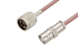 N Male to C Female Cable 200 cm Length Using RG142 Coax