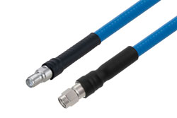 Plenum Rated SMA Female to SMA Male Low PIM Cable Using SPP-250-LLPL Coax , LF Solder in 150CM