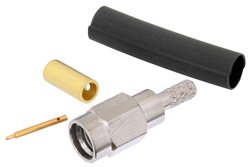 SSMA Male Connector Solder Attachment For RG174, RG316, RG188