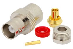 BNC Female Connector Clamp/Solder Attachment For PE-SR402AL, PE-SR402FL, RG402