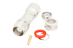 HN Female Connector Clamp/Solder Attachment for RG213, RG8, RG225, RG214, RG393