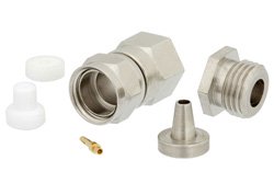 75 Ohm SMC Plug Connector Clamp/Solder Attachment for RG179, RG187