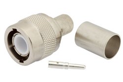 C Male Connector Crimp/Solder Attachment for RG214, RG9, RG225, RG393