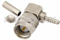 RT SMA Male Right Angle Connector Crimp/Solder Attachment for RG178, RG196