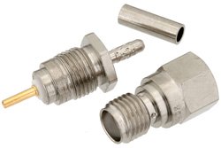 RT SMA Female Connector Crimp/Solder Attachment For RG178, RG196
