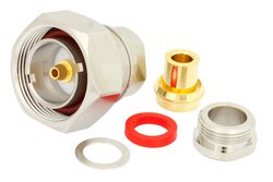 7/16 DIN Male Connector Clamp/Solder Attachment For PE-SR401AL, PE-SR401FL, RG401