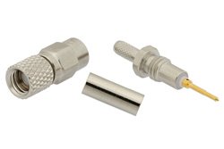 10-32 Male Connector Crimp/Solder Attachment for RG174, RG316, RG188, LMR-100, PE-B100, PE-C100, .100 inch