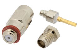 10-32 Female Connector Clamp/Solder Attachment for RG174, RG316, RG188, PE-B100, PE-C100, 0.100 inch, LMR-100