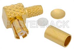 RP MCX Plug Right Angle Connector Crimp/Solder Attachment For RG174, RG316, RG188