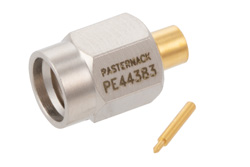 SSMA Male Connector Solder Attachment for PE-SR405AL, PE-SR405FL, PE-SR405FLJ, RG405