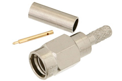 SSMA Male Connector Solder Attachment For RG188-DS, RG316-DS